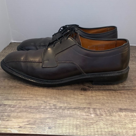 Allen Edmonds Mens Brown Hillcrest Lace Up Leather Oxfords main image 3